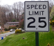 Speed limit sign