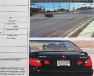 Red light camera ticket