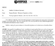 Reflex legislative affairs memo