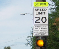 School zone sign